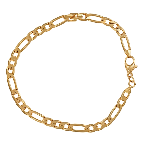 Armband, 14K, Gelbgold, Figaro-