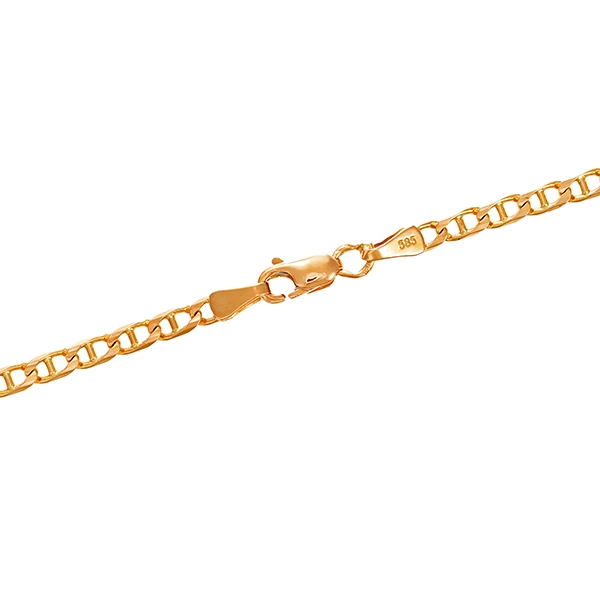 Kette, 14K, Gelbgold, Stegpanzer-