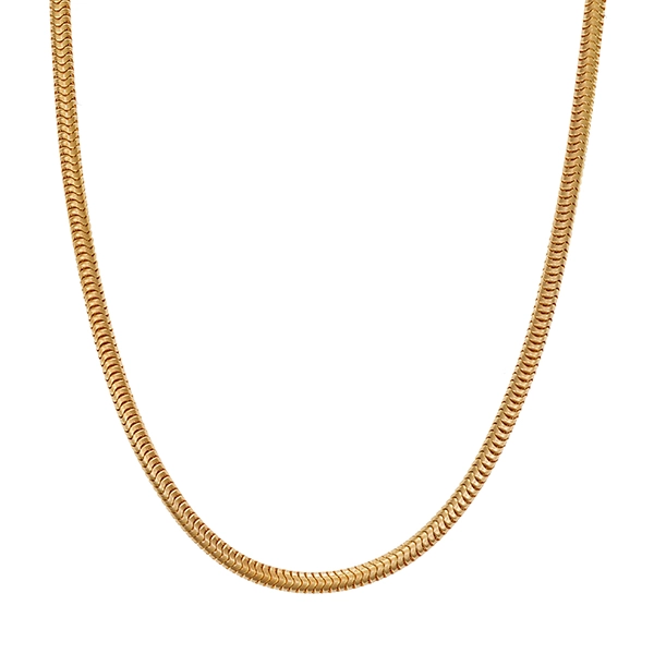Collierkette, 14K, Gelbgold, Schlangen-