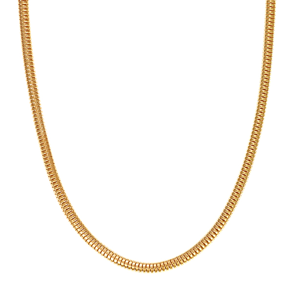 Kette, 14K, Gelbgold, Schlangen-