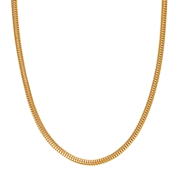 Kette, 14K, Gelbgold, Schlangen-