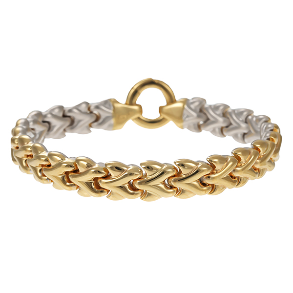 Armband, 14K, Gelb-/Weißgold