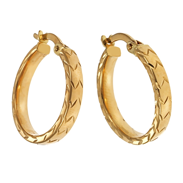 Creolen, 14K, Gelbgold