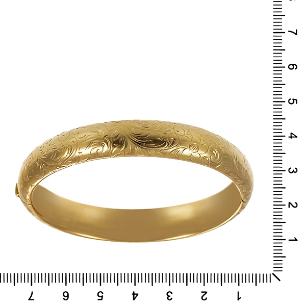 Armreif, 14K, Gelbgold