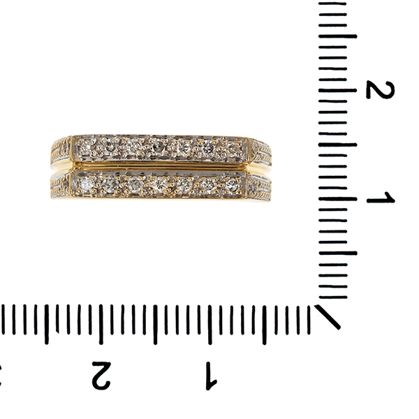Diamantring, 14K, Gelbgold, Brillanten 0,25 ct