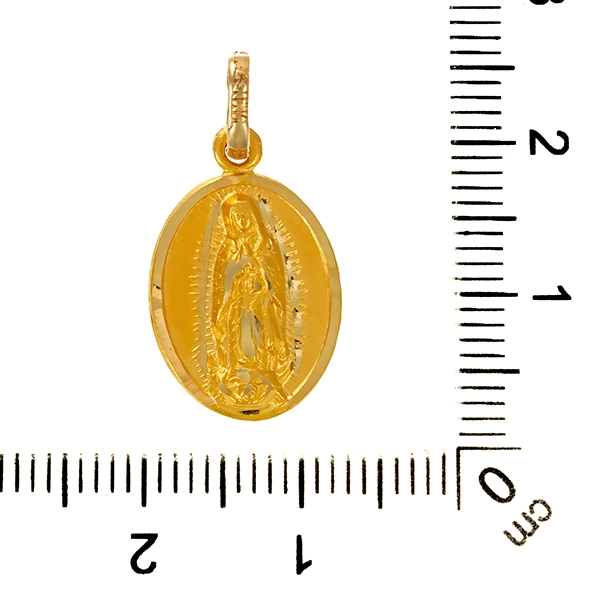 Anhänger, 14K, Gelbgold, Maria