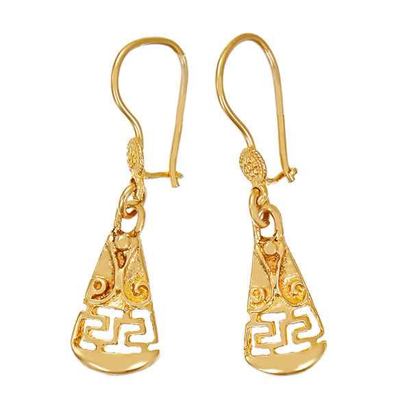 Ohrhänger, 14K,. Gelbgold