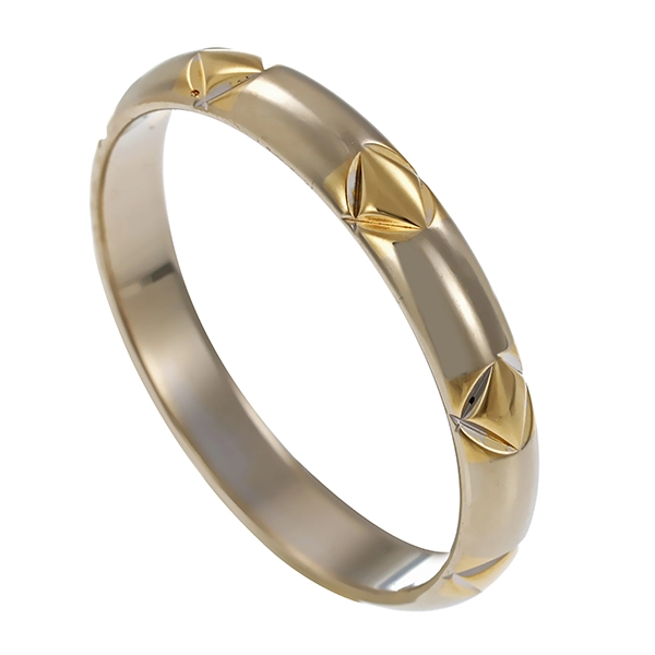 Ring, 14K, Gelb-/Weißgold