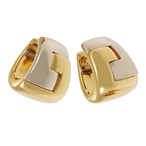 Ohrhänger, 18K, Gelb-/Weißgold