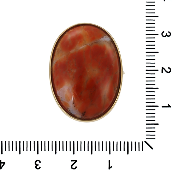 Ring, 9K, Gelbgold, Schmuckstein