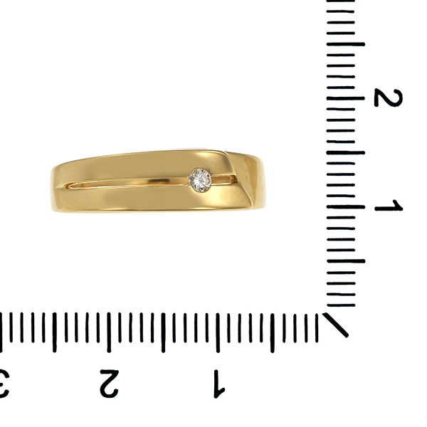 Ring, 14K, Gelbgold, Brillant