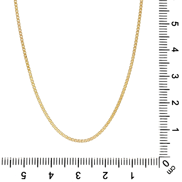 Collierkette, 14K, gelbgold, Venezianer, 45,5cm