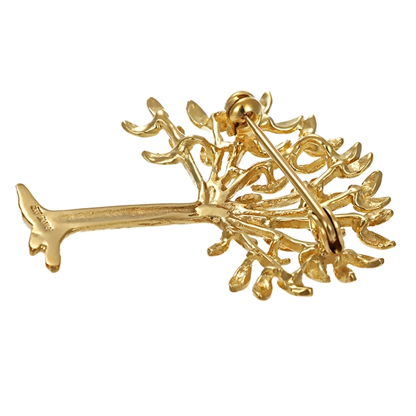 Brosche, 8K, Gelbgold
