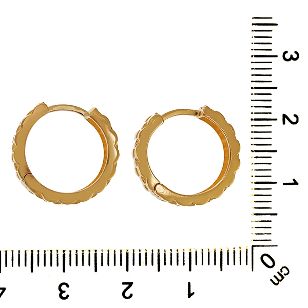 Creolen, 14K, Gelbgold