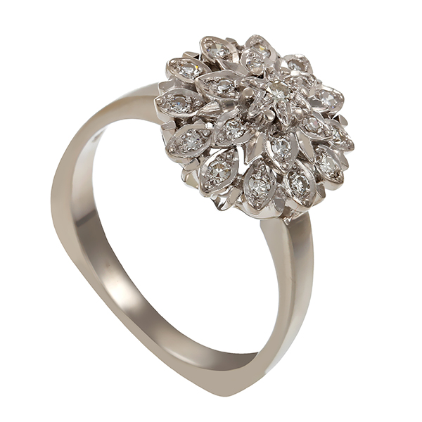 Ring, 14K, Weißgold