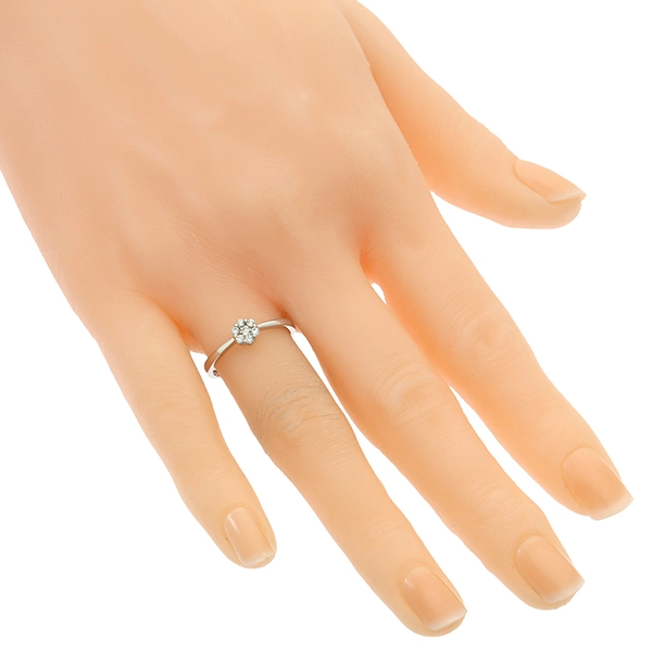 Diamantring, 18K, Weißgold, Brillant
