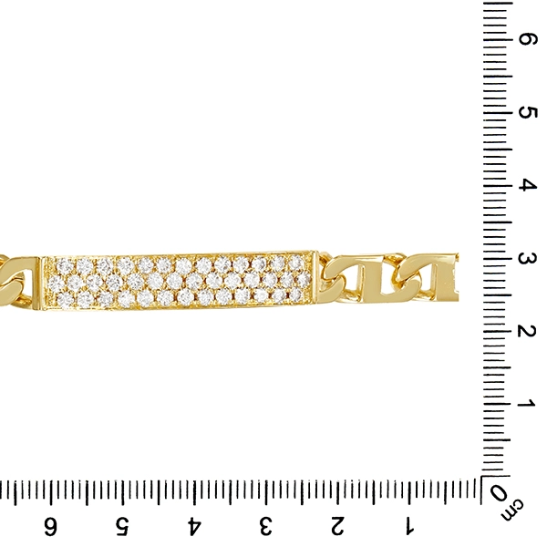 Armband, 18K, Gelbgold Brillanten