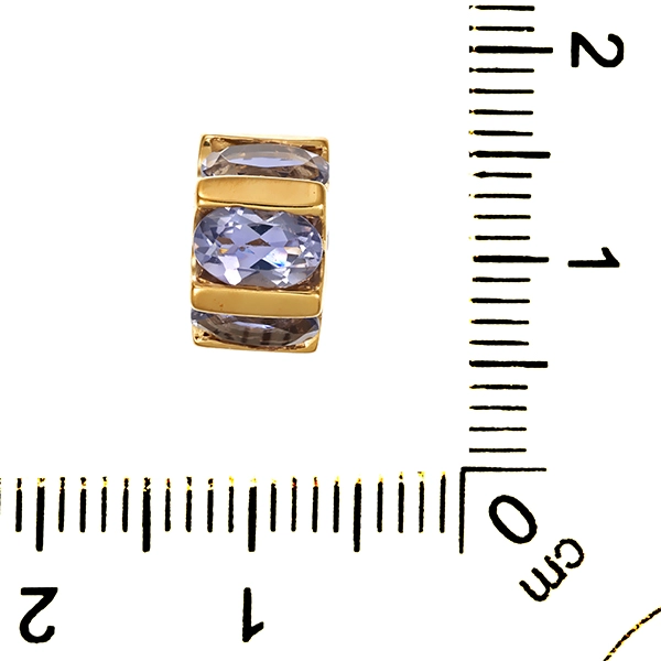 Anhänger, 9K, Gelbgold, Tansanite