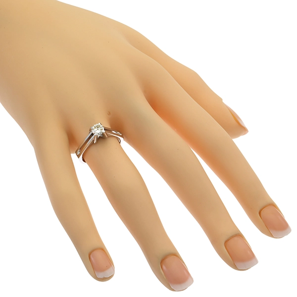 Diamantring, 14K, Weißgold, Brillant 0,40 ct