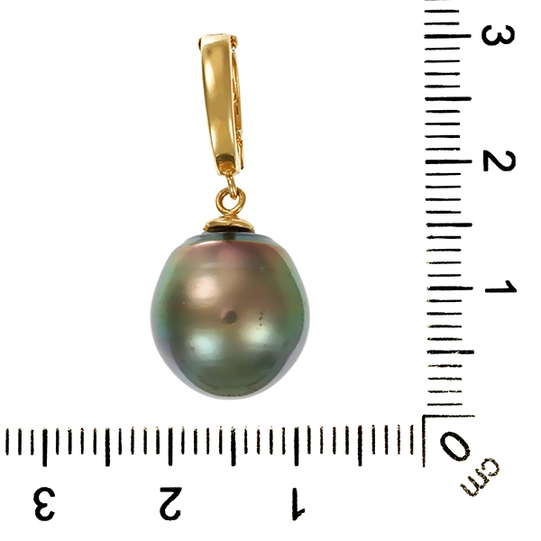 Anhänger, 14K, Zuichtperle, Clip