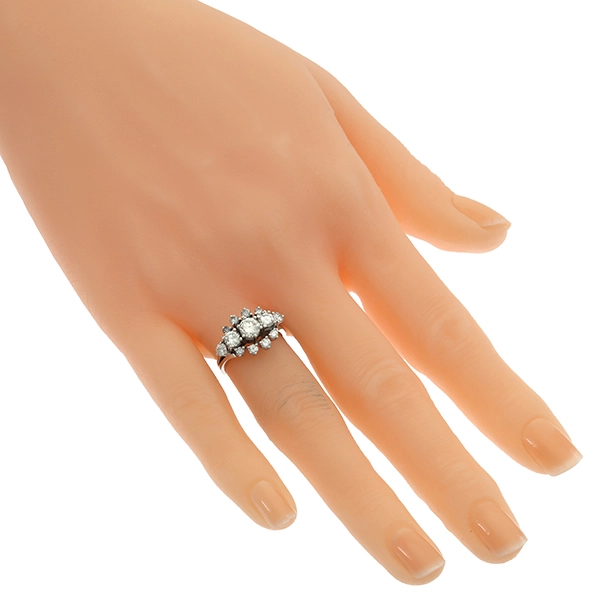 Diamantring, 14K, Weißgold, Brillanten
