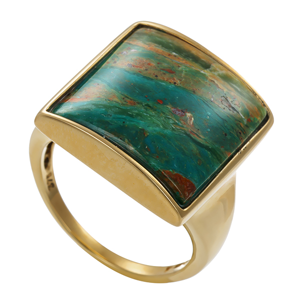 Ring, 9K, Gelbgold, Achat