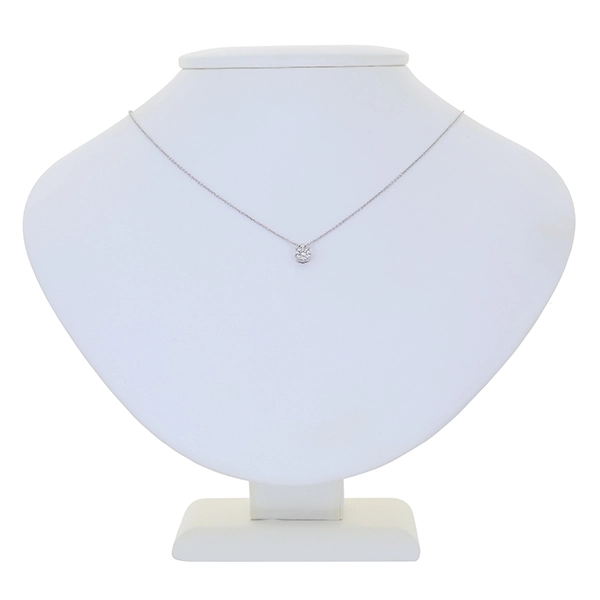 Collier, 14K, Weißgold, Brillanten
