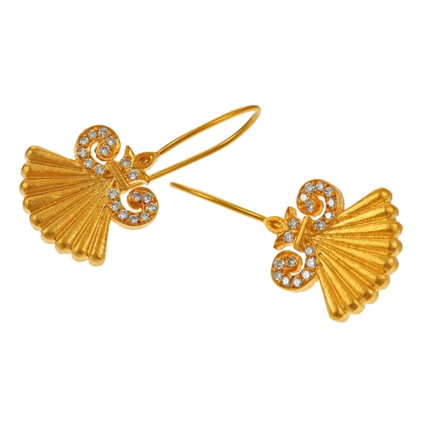 Ohrhänger, 18K, Gelbgold, Brillanten 0,36 ct