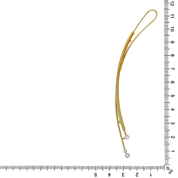 Brosche, 14K, Gelb-/Weißgold, Brillanten