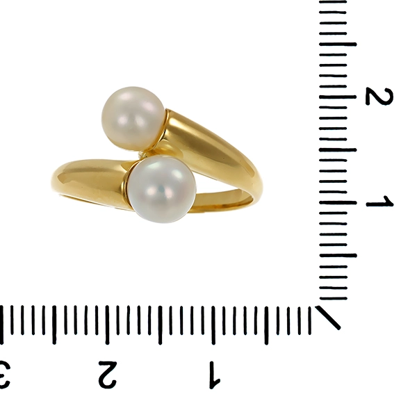 Ring, 14K, Gelbgold, Perlen, U56