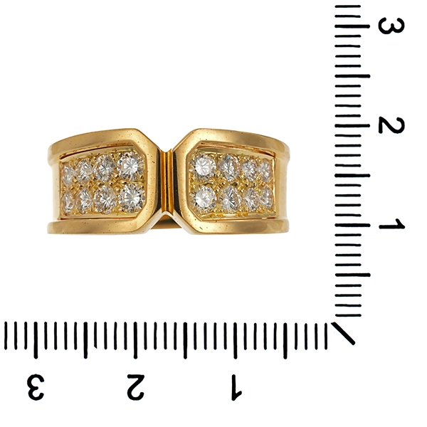 Diamantring, 18K, Gelbgold, Brillanten 1,00 ct