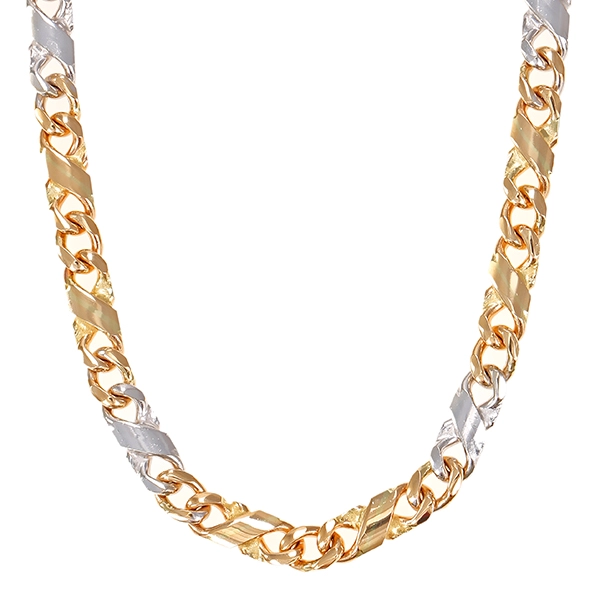 Kette, 14K, Gelbgold, Weißgold