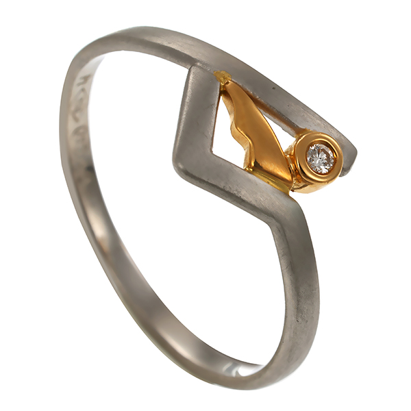 Diamantring, Pt950, Platin, Brillant