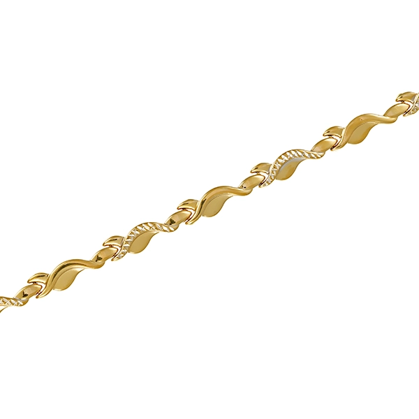 Armband, 14K, Gelbgold-/Weißgold