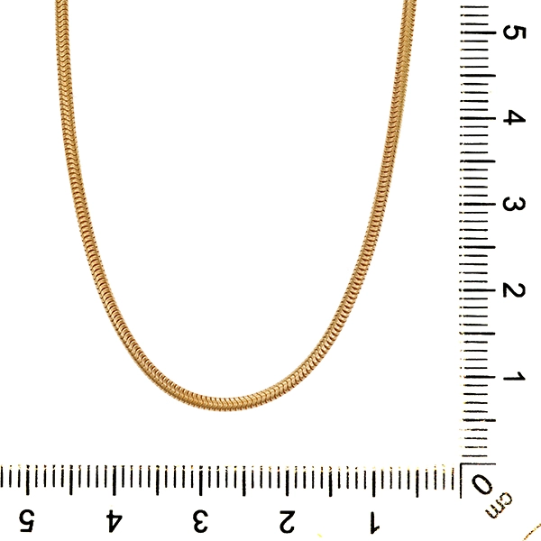 Collierkette, 14K, Gelbgold, Schlangen-
