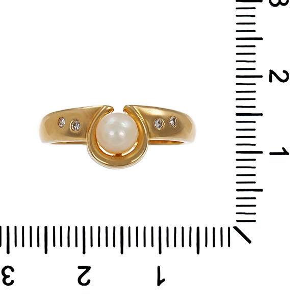 Ring, 18K, Gelbgold, Brillant