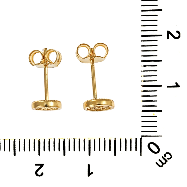 Ohrstecker, 14K, Gelbgold, Brillanten