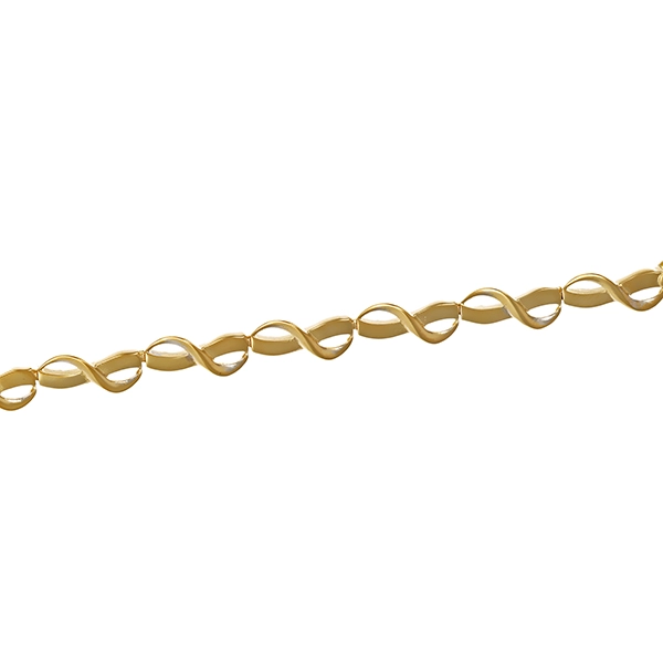 Armband, 14K, Gelb-/Weißgold