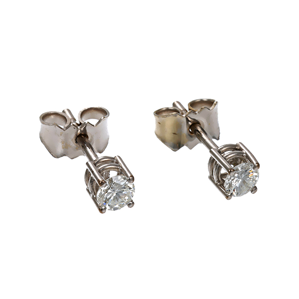 Ohrstecker, 18K, Weißgold, Brillanten 0,40 ct