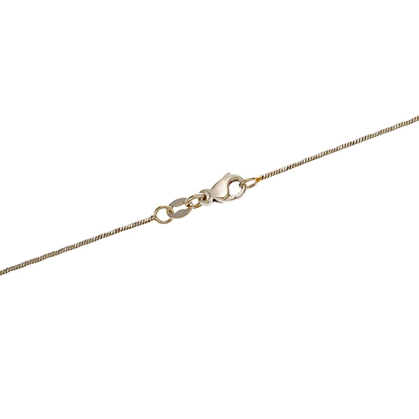 Collierkette , 14K, Weißgold, Schlangen-