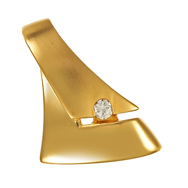 Anhänger, 18K, Gelbgold, Brillant