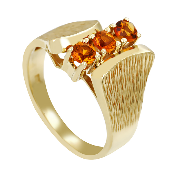 Ring, 14k, Gelbgold, Citrin