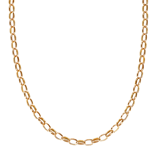 Collierkette, Anker-,  9K, Gelbgold