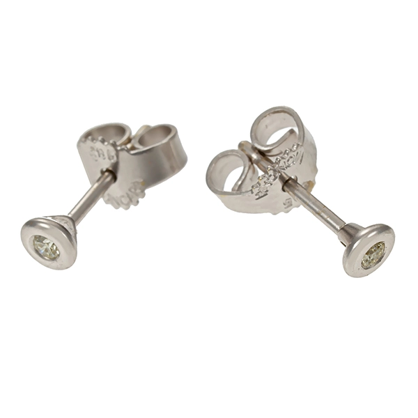 Ohrstecker, 14K, Weißgold, Brillanten