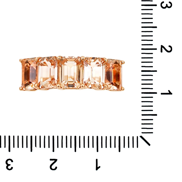 Ring, 14K, Rotgold, Quarz
