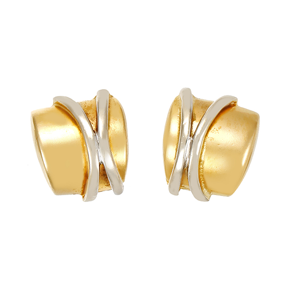 Ohrstecker, 14K, Gelb-/Weißgold