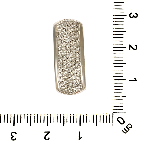 Anhänger, 14K, Weißgold, Brillanten