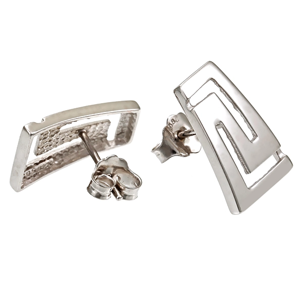 Ohrstecker, 14K, Weißgold