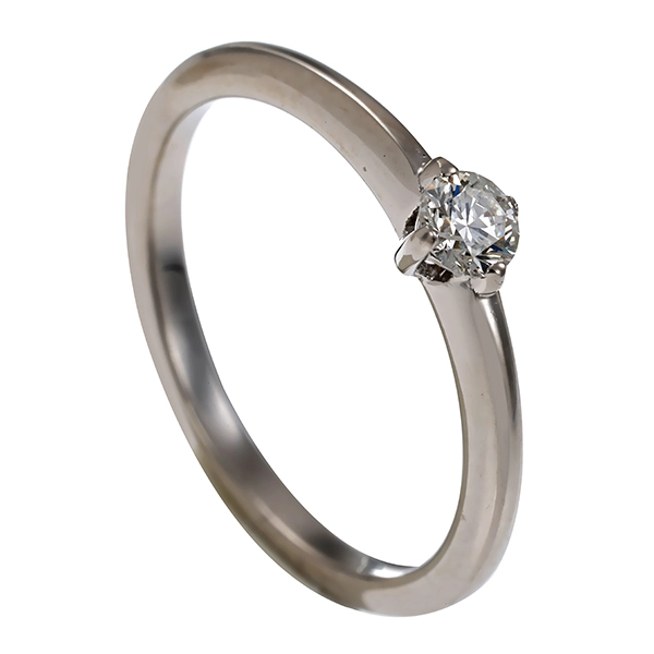 Brillantring, 18K, Weißgold