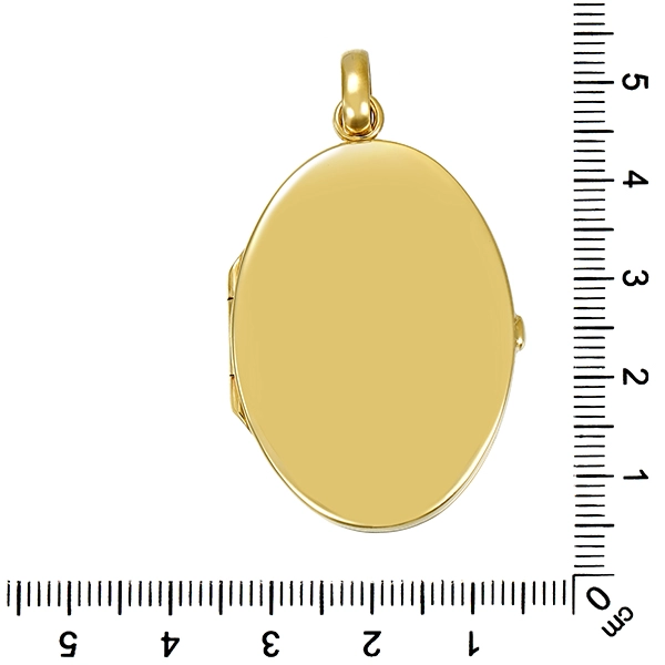 Anhänger, 14K, Gelbgold, Medaillon